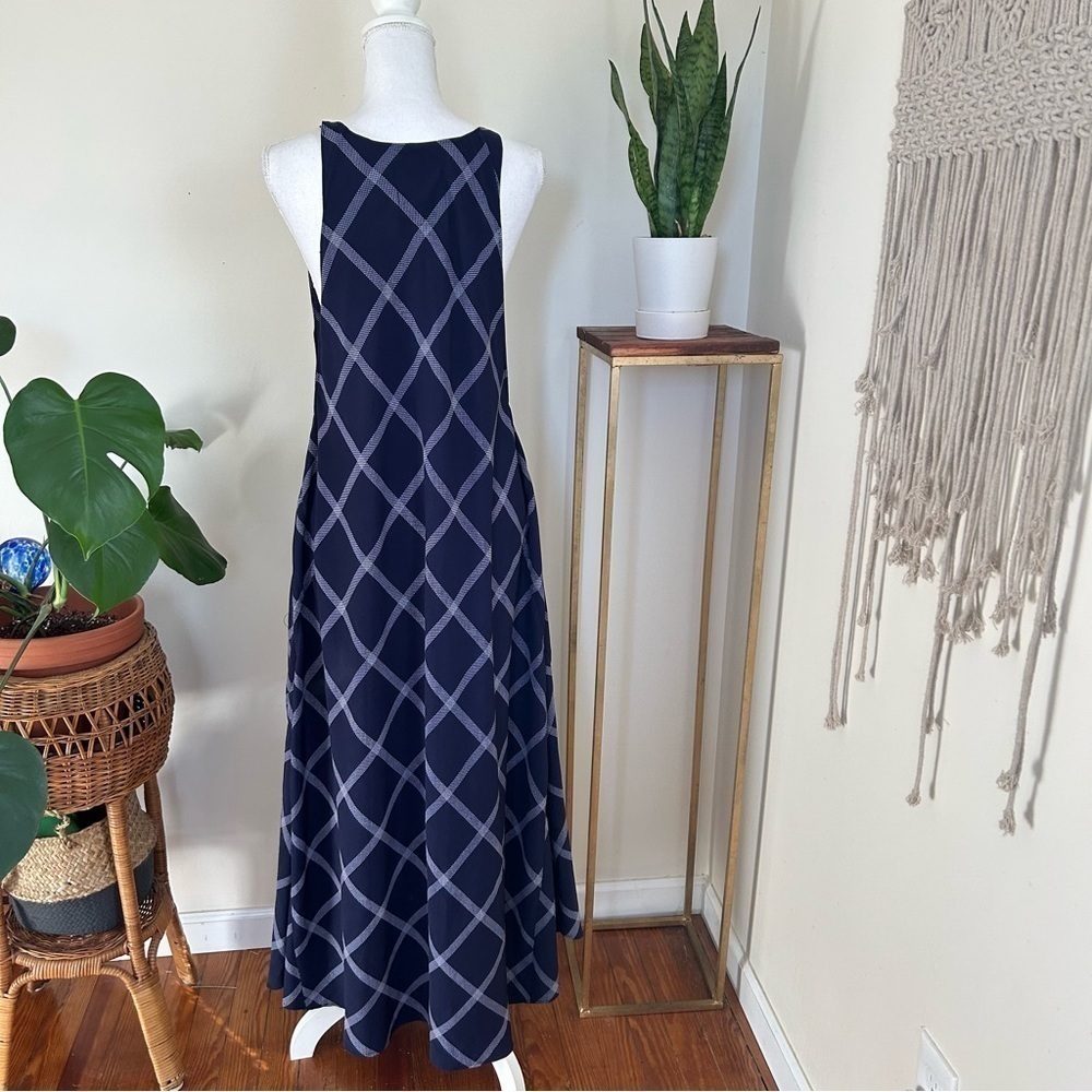 Assembly Sleeveless Printed Maxi Dress in Navy Blue sz XS - Picture 3 of 6